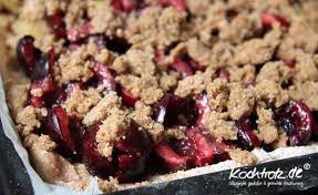 Kirsch Streuselkuchen Mit Dinkel Vollkorn Hefeteig Kochtrotz Kreative Rezepte Rezept Streuselkuchen Mit Kirschen Hefeteig Blechkuchen Streusel Kuchen