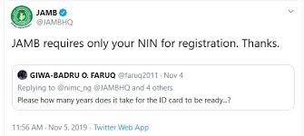 It is good news for candidates planning to sit for the 2021 unified tertiary matriculation examination and direct entry examination. Jamb And National Id Card Nin 17 Answers To Your Questions School Contents