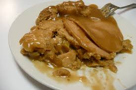 turkey and dressing with gravy center