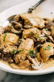 Instant Pot Chicken Thighs Creamy Mushroom Gravy The Spicy Apron Instant Pot Chicken Thighs Recipe Instant Pot Dinner Recipes Easy Instant Pot Recipes