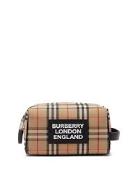 Hart Vintage Check Logo Print Wash Bag Burberry