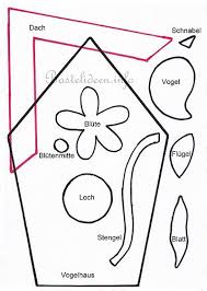 6 ostern naht bastel blog de osterkrbchen vorlage. Kostenlose Bastelvorlage Vogelhaus