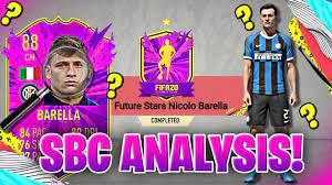 As you might expect, this new set of cards will showcase exciting young prospects in the world of football, shining a light on excellent players who have yet to have their time in the sun. Fifa 20 Future Stars Nicolo Barella 88 Sbc Analysis Youtube