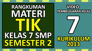 Fasrspeak380.weebly.com soal pts kelas iii semester 1 k13 tahun 2018 2019 soal pts uts kelas 3 tema 1 k13 revisi 2018 docx unduh. Rangkuman Materi Tik Kelas 7 Smp Semester 2 Kurikulum 2013 Youtube