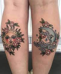 Tattooed Calf Tumblr Tattoos Matching Tattoos Sun Tattoos