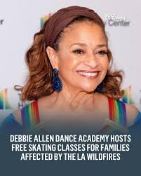 The Debbie Allen Dance Academy is helping families affected by the LA  wildfires heal through movement by hosting free community roller skating  classes. ⁠ ⁠ In partnership with the Sunshine Skate Foundation,