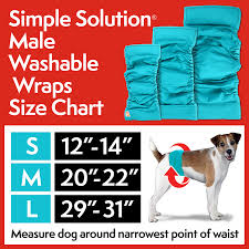 Simple Solution Washable Male Wrap Dog Wrap Belly Bands