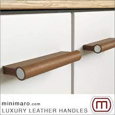 Cabinet Handle Made Of Leather Leather Handle Furniture Handles Metal Decor