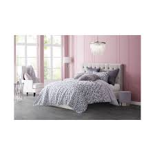 Featuring a fading leopard print in a variety of grey tones on crisp cotton set includes (1) 108 x 92 comforter and (2) 20 x 36 + 2 flange shams (decorative pillows and sham inserts are sold separately) for the featured. Juicy Couture Pearl Leopard Three Piece Comforter Set Overstock 32263427