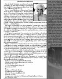 Obituary for Patricia Eisele Simmons