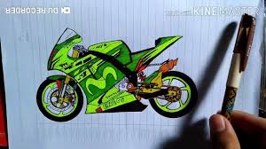 Balap motor, khususnya road race, cukup populer di indonesia. Cara Menggambar Motor Gp Moge Sketsa Tutorial Youtube