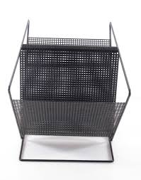 Check spelling or type a new query. Vintage Black Metal Magazine Rack Bdf