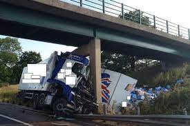 Check spelling or type a new query. Dramatic Images Of Lorry Bridge Crash Which Has Closed M6 Motorway Manchester Evening News