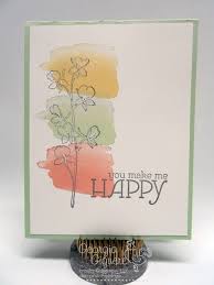 Watercolor splatter can add subtle color and the appearance of texture to your cards, scrapbook pages, and 3d projects. Simple Handmade Card With Happy Watercolor Plus A Trick To Flatten Your Warped Big Shot Cutting Pads Stampin With Georgia