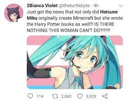 Hatsune Miku Can Do It All Hatsune Miku Hatsune Miku