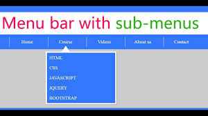 This experiment relies on the only css to style, animate and position elements. Create A Drop Down Menu Navigation Bar With Sub Menus Using Html And Css Web Zone Youtube