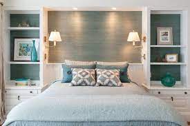 Make a note of outlets at this time, too. Small Master Bedroom Furniture Ideas White Furniture Open Shelves Side Lamps Hauptschlafzimmer Schlafzimmer Dekor Ideen Wohnung Gestalten