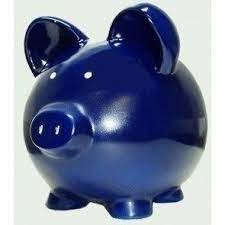 * made to navy blue piggy banks add name 3 sizes. September Birthstone Bank 3 Sizes In 2021 Ceramic Piggy Bank Custom Piggy Bank Piggy Bank