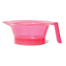 Make a mixture between the hair dye product and the developer in a bowl made of plastic. Salon Care Hair Color Mixing Bowl In Blue
