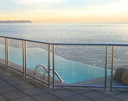 Wire Railing For Decks Wire Mesh Wire Cloth Residential Architectural Product Portfolio Backyard Trampoline Porch Handrails Modern Porch