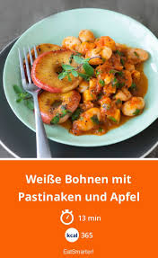 Weisse Bohnen Mit Pastinaken Und Apfel Rezept Pastinaken Weisse Bohnen Bohnen