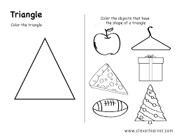 Triangle Printable Worksheets For Preschoolers Triangle Worksheet Shapes Worksheets Preschool Worksheets