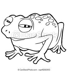 Download all the pages and create your own coloring book! Cartoon Cute Frog Coloring Page Vector Illustration Canstock
