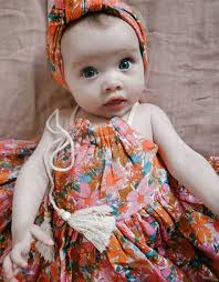 Cotton Muslin Dress Babies Kids by WITH LOVE FOR KIDS