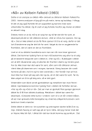 Men etter å ha lest to bøker om ballongferden som endte så tragisk, gir det mening. Norsk Analyse Na Av Kolbein Falkeid Studocu
