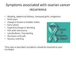 7 out of 10 women with ovarian cancer will have a recurrence. In The Know About Recurrence Sarah Adams Md