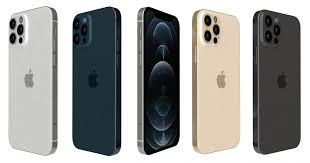 The iphone 12 pro colors are more subdued than the iphone 12 colors. Apple Iphone 12 Pro All Colors 3d Model