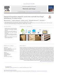 In addition, it presents summary of various surface treatments applied to natural fibers and their effect on nfpcs. Pdf Engineered Mycelium Composite Construction Materials From Fungal Biorefineries A Critical Review