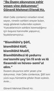 Bu Duayi Okuyunca Zehir Yesen Yine Dokunmaz Gonenli Mehmet Efendi Hz Mekteb 2020 Ilham Veren Sozler Dualar Bilgelik Alintilari