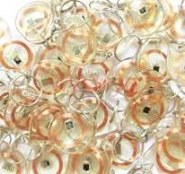 50pcs Transparent Tag Keyfob 125KHz RFID EM4100 EM Proximity Induction Token
