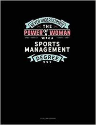 Public universities are supported by the government of india and the state governments, while private universities are mostly supported by various bodies and societies. Buy Never Underestimate The Power Of A Woman With A Sports Management Degree 3 Column Ledger 1364 Book Online At Low Prices In India Never Underestimate The Power Of A Woman