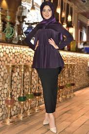 Modamerve Yaka Bagcikli Simli Tunik Mor Mrg 11087 1 Moda Stilleri Moda Elbise