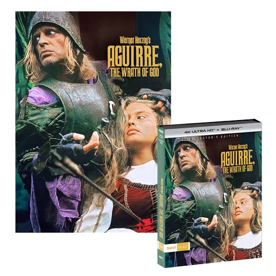 Featuring a seething, controlled performance from Klaus Kinski, the  masterpiece AGUIRRE, THE WRATH OF GOD from director Werner Herzog is an  unforgettable portrait of madness and power. Pre-order the 4