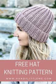 Soft and cozy knit easy hat. How To Knit A Hat With Straight Needles Handy Little Me