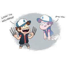 1 summary 2 powers and stats 3 gallery 4 others bill cipher is a triangular dream demon who exists in the mind/dreamscape and the true antagonist of gravity falls, secretly being responsible for many of the most important events of and leading up to the show. Bipper Gravity Falls Gravity Falls Funny Gravity Falls Comics