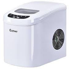 Costway Ice Maker Machine Portable Counter Top Electric Ice Machine Silent Easy Operation 12kg Ice In 24 Ho Ice Maker Machine Portable Ice Maker Ice Maker