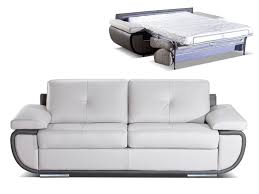 Divano ad angolo materasso poltrona in tessuto a base di pelle fresca con. Divano Letto 3 Posti In Pelle Di Lusso Orgullosa Grigio