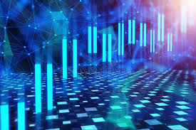 Digital Business Chart Wallpaper Stock Photo Image Of