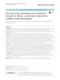 Mouth cancer action month 2020 mouth cancer action month is the uk's biggest charity campaign for mouth cancer awareness. Pdf Cervical Cancer Prevention And Treatment Research In Africa A Systematic Review From A Public Health Perspective