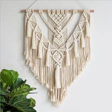 Macramé can seem like a daunting craft at first, so we've created a macramé wall hanging diy for beginners. Macrame Wall Hanging Tapestry Wall Decor Boho Chic Bohemian Woven Home Deco Walmart Com Walmart Com