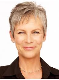 See also another related image from celebrity topic. Jamie Lee Curtis Cute Short Pixie Cut Celebrity Style Ladies Grey Wig Pixie Wigs Capless Wigs Grey Wigs Heywigs Com