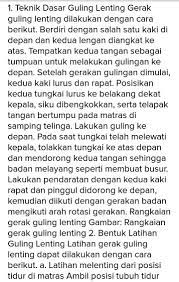 Namun gerakan mengayunkan lengan merupakan gerakan nonlokomotor. Bagaimana Cara Melakukan Gerakan Guling Lenting Brainly Co Id