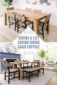Diy pottery barn inspired dining table for $100. 5 Decor Copycats For Pottery Barn Restoration Hardware And Serena Lily Something Turquoise Dining Chairs Serena And Lily Dining Room Serena And Lily Dining Chairs