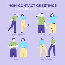 Download Non Contact Greetings Concept For Free In 2021 Greetings Vector Free Concept