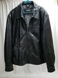 Guess Leather Jacket Mens Xxl Insulated Black Motorcycle Bomber Lined Solid Coat Clothing Shoes Accessories Men Leather Jacket Men Clothes Leather Jacket