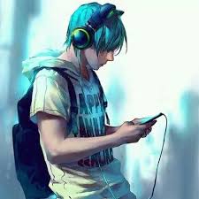 Ken Would Wear These Headphones Musik Anime Seniman Jalanan Gambar Serigala